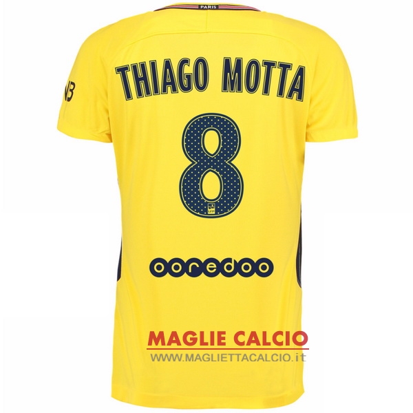 nuova maglietta paris saint germain 2017-2018 thiago motta 8 seconda